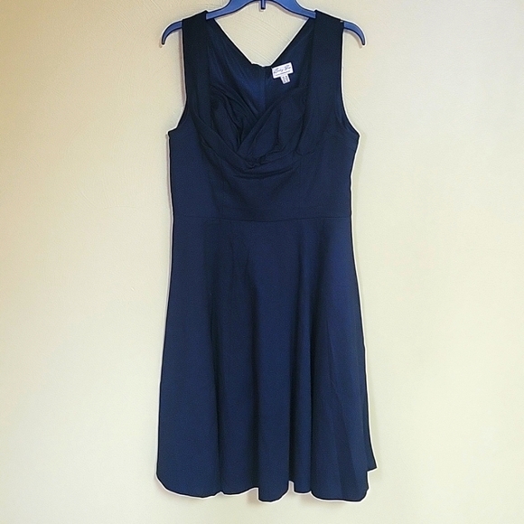 1950's retro Ophelia black swing dress, never worn - Picture 2 of 4